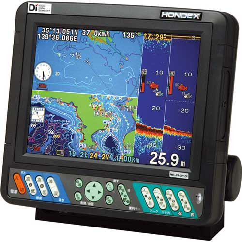 HONDEX ホンデックス 本多電子 8.4型TFTカラー液晶 デジタルGPS魚探プロッター GPS魚探 HE-81GP-Di