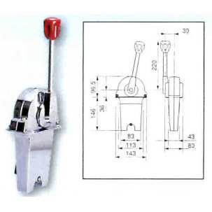 ハイレックスコーポレーション コントロールボックス 1レバー トローリング