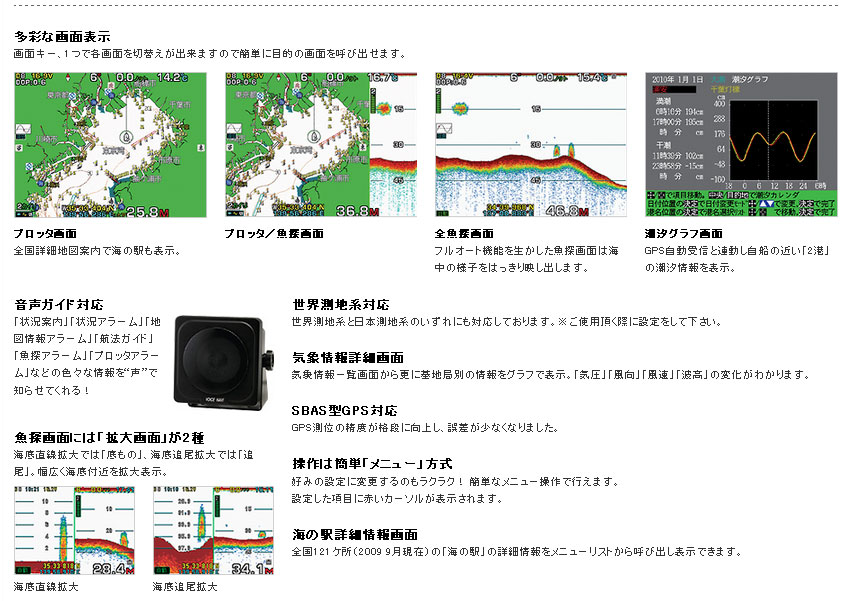 ヤマハオリジナル 6.5インチGPS DGPS魚探 YFRⅡ065シリーズ マリン用品の海遊社