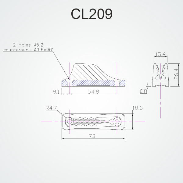 クラムクリート　Clamcleat　CL209