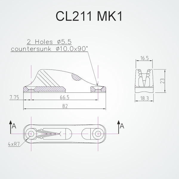 クラムクリート　Clamcleat CL211 Racing Junior Mk1