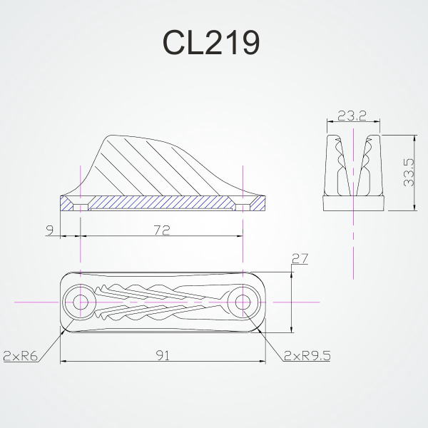クラムクリート　Clamcleat CL219