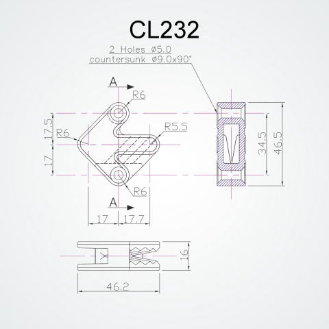 クラムクリート　Clamcleat　CL232