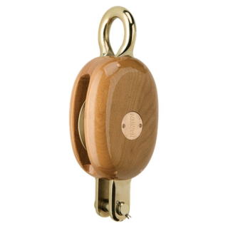 HARKEN 3307 62mm Single Block Becket, Bronze Sheave