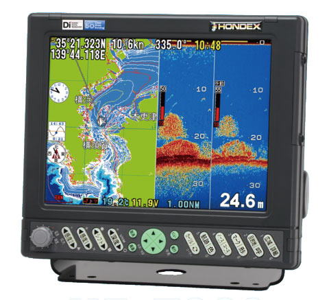 HONDEX HE-730S プロッター魚探の最高峰。10.4型GPSデジタル魚探