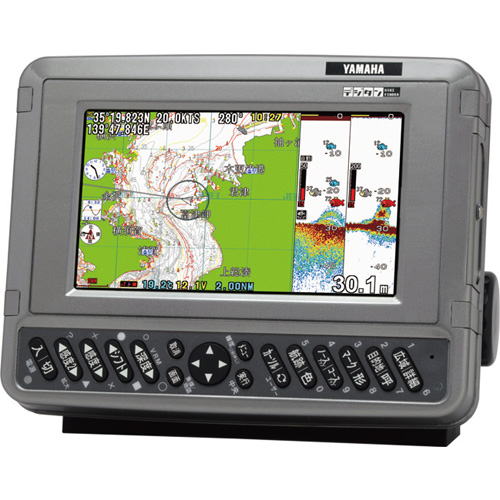 ヤマハ 7型ワイド GPSプロッター＆デジタル魚探 マリン用品の海遊社