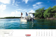 YAMAHA　ヤマハ　マリンカレンダー　SEASCAPE　2020
