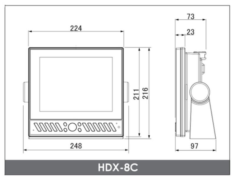 ＨＯＮＤＥＸ HDX-8C 8.4型ＴＦＴカラー液晶 デジタルＧＰＳ魚探 